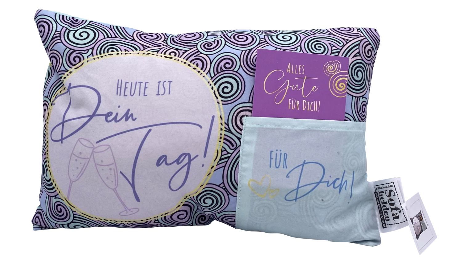 Hergo Geschenk-Kissen Mit Tasche 30x20cm - 1919 Heute Ist Dein Tag 3 Hergo Geschenk-Kissen Mit Tasche 30x20cm - 1919 Heute Ist Dein Tag