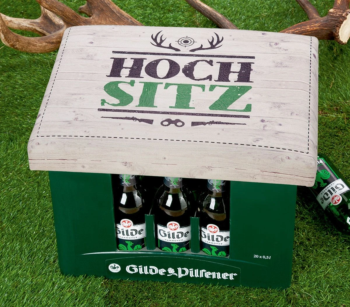 Gilde Bierkasten Sitzkissen "Hochsitz" Ca. 44x34cm Sitzpolster 42978 3 Gilde Bierkasten Sitzkissen "Hochsitz" Ca. 44x34cm Sitzpolster 42978
