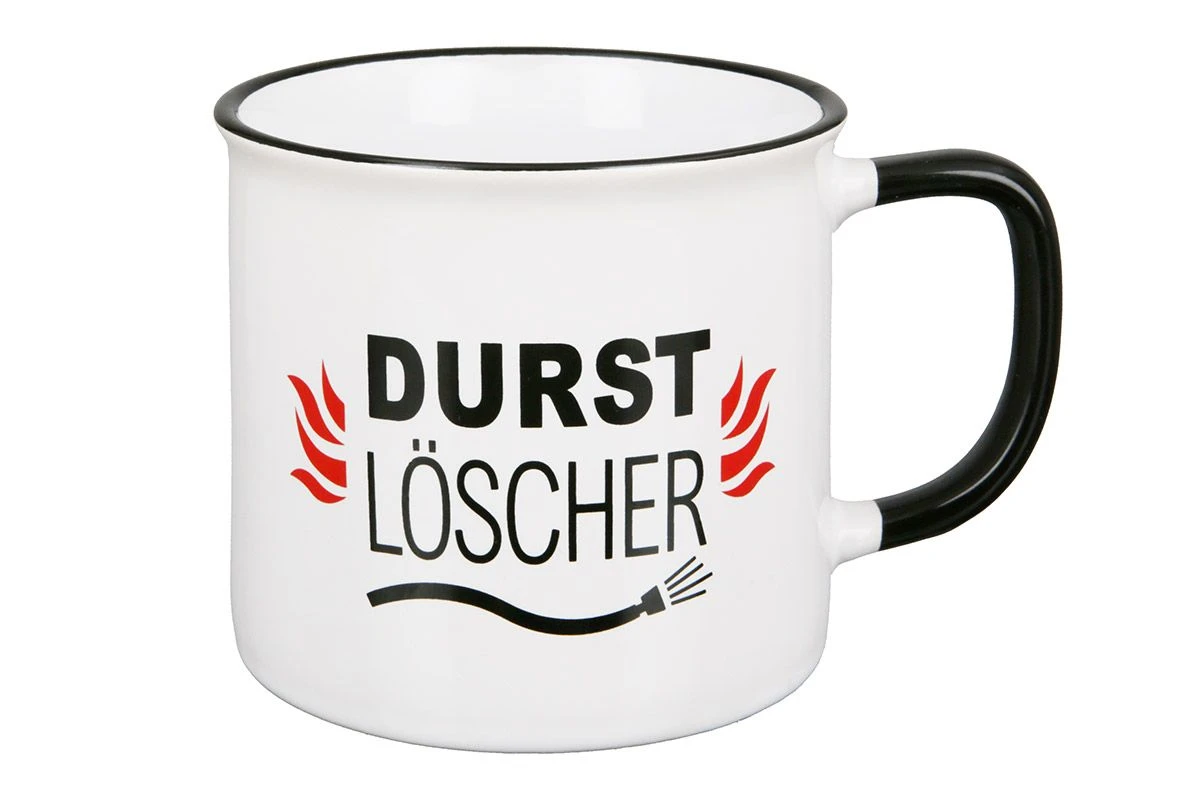 Gilde 44552 Keramik Tasse "Durstlöscher" Feuerwehr Ca. 390ml
