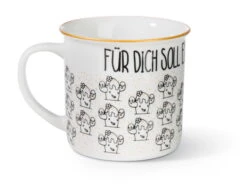 Nici 45017 Porzellantasse Metallic "Für Dich Soll Es Konfetti Regnen" Kaktus -Einrichtungsgegenstände Laden 45017 03 ZA 2048x1565