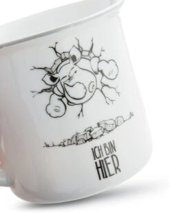 Nici 45029 Porzellantasse Metallic "Ich Bin Hier, Das Muss Reichen" Nashorn -Einrichtungsgegenstände Laden 45029 03 ZA 1638x2048