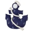 Gilde 45839 Türstopper Anker Aus Stoff Ca 28cm - Blau