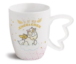 Nici 46369 Porzellan-Tasse Einhorn-Engel Angelia 310ml In Geschenkverpackung