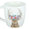 Gilde 49996 Porzellan Tasse "Hirsch Mit Blumenkranz" Ca. 380ml -Einrichtungsgegenstände Laden 49996 2 9 1