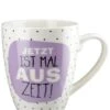 Gilde 50764 Porzellan Tasse "Jetzt Ist Mal Auszeit" Ca. 360ml Weiß -Einrichtungsgegenstände Laden 50764 2