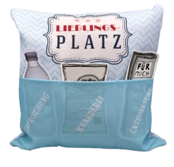 Hergo Sofahelden Outdoor-Kissen Mit Taschen 43x43cm - Lieblingsplatz 8757