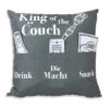 Hergo Sofahelden Kissen Mit Taschen 43x43cm - King Of The Couch 8802